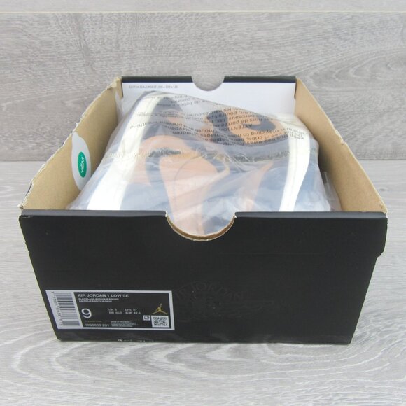 Air Jordan 1 Mid SE Sneakers Men's Size 9 Flax Baroque Brown NEW - Picture 13 of 14